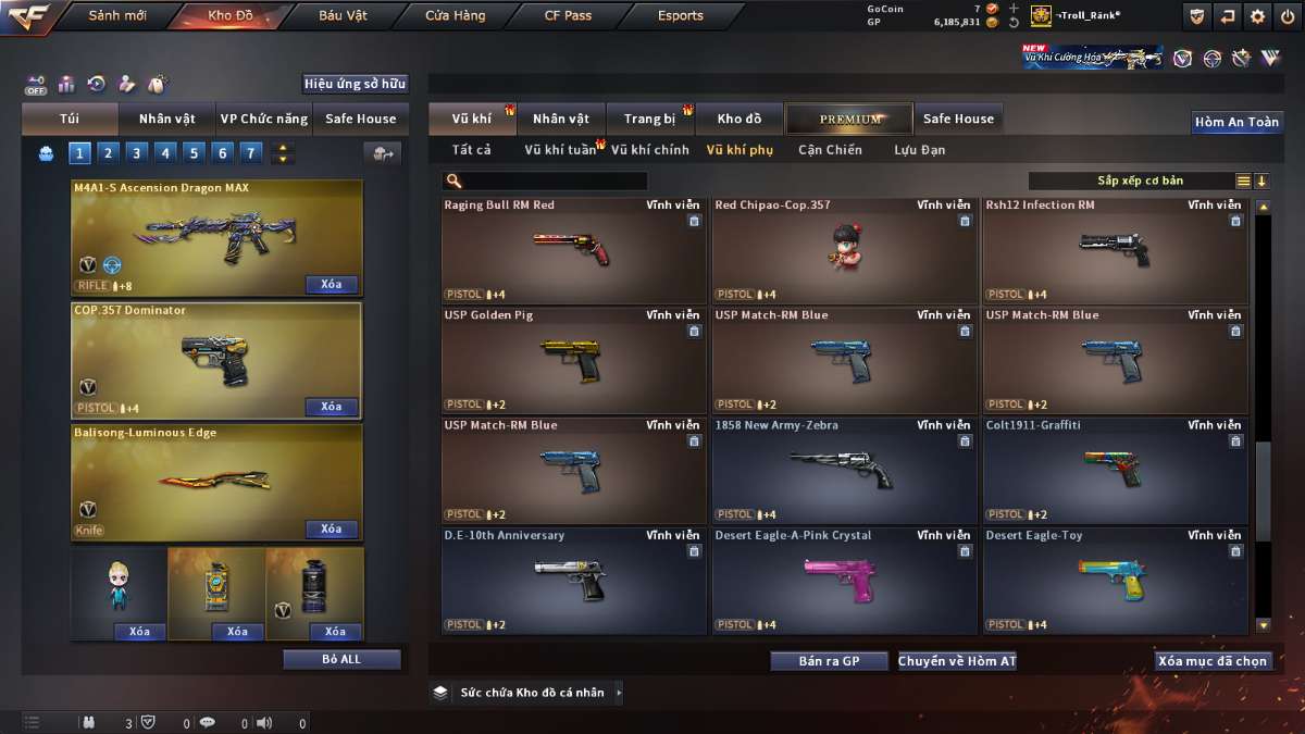 shop acc cf uy tin gia re